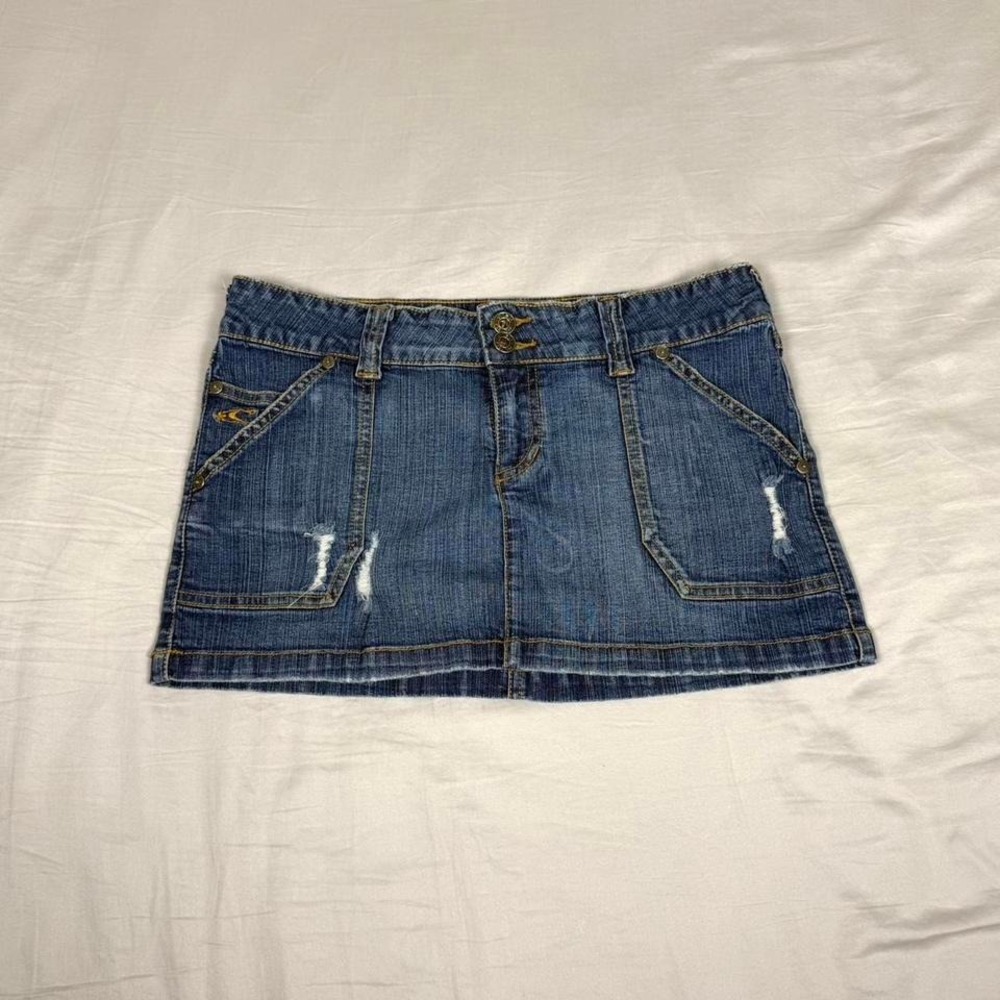 Vintage y2k O'Neill denim mini skirt - Picture 1 of 5